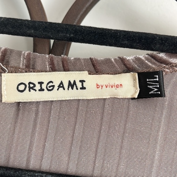 ORIGAMI BY VIVIAN VELVET WITH LACE CARDIGAN/DUSTER SIZE M/L - Picture 7 of 8